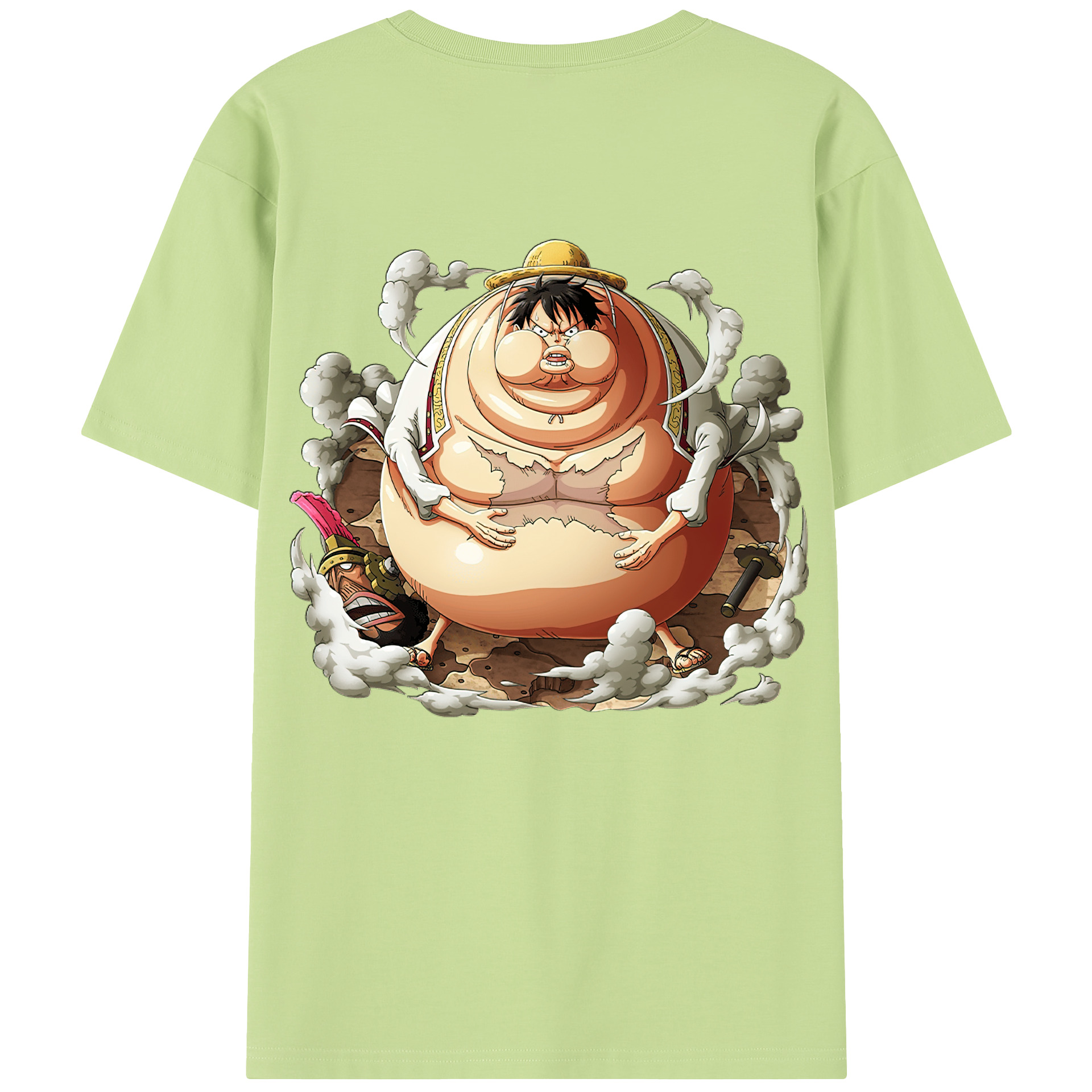 ワンピース モンキー・D・ルフィ ONE PIECE Monkey D. Luffy 綿100％半袖Tシャツ（背面プリント）